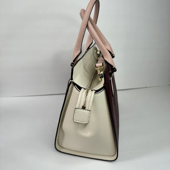 Kate Spade Cameron Medium Satchel Purse Leather Bright White Cherrywood - Picture 5 of 8